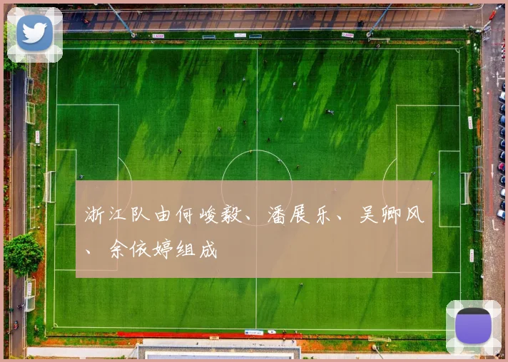 浙江队由何峻毅、潘展乐、吴卿风、余依婷组成